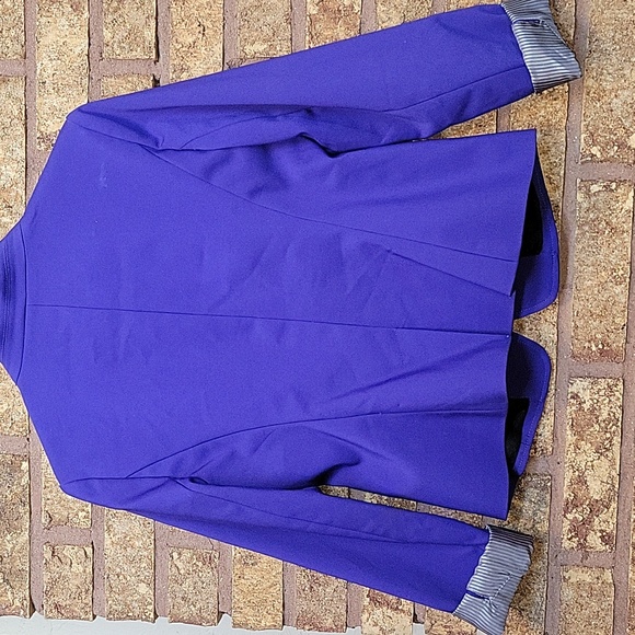 LOFT Purple Button Blazer Size 4 - Picture 7 of 11